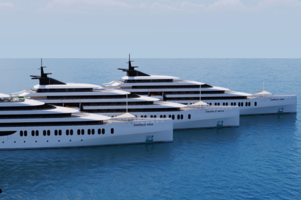CGI image of the three new scenic yachts.