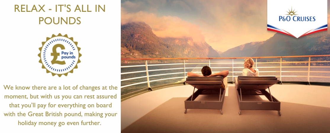 Image explaining that you always pay in pounds on a P&O Cruise