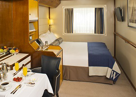 Stateroom on Wind Spirit by Windstar Cruises