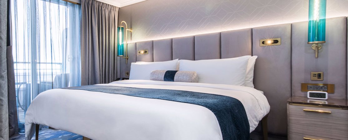 A suite aboard Crystal Cruises