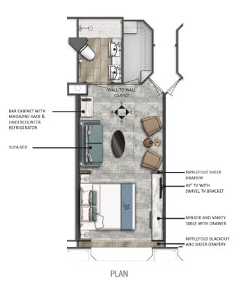 Windstar Star Suite Floorplan by Windstar Cruises