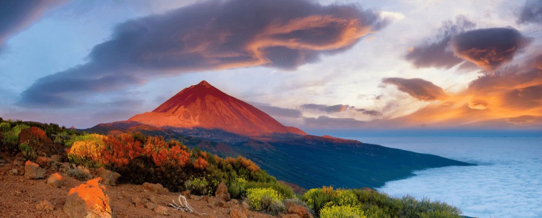A volcanic landscape in the Canaries