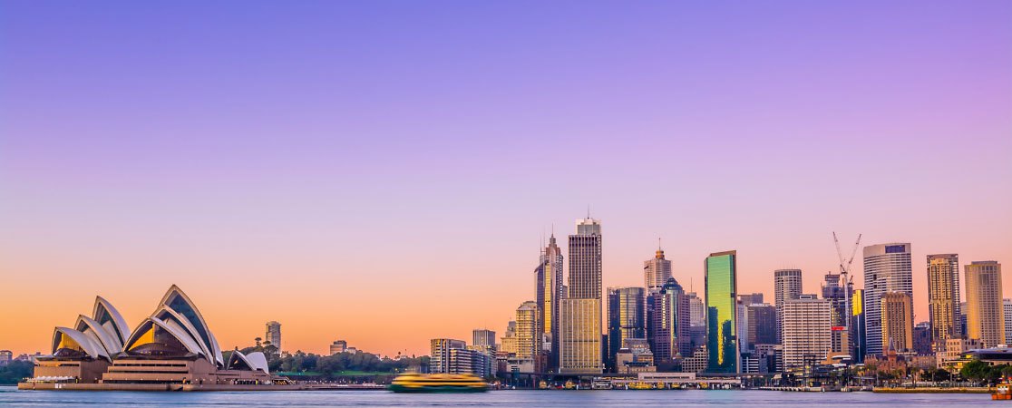 Sydney Harbour, including Sydney Opera House, in Australia