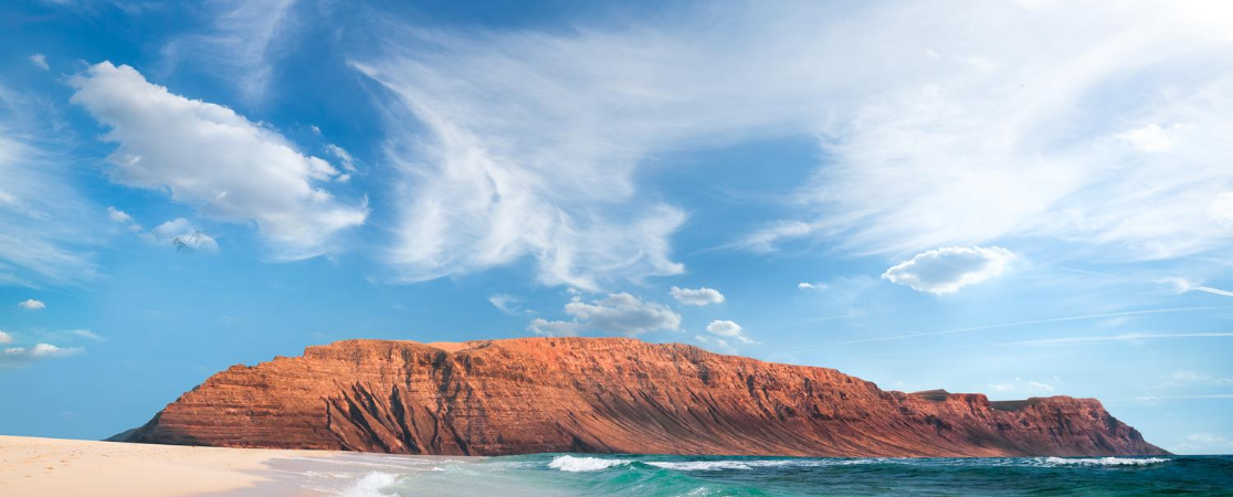 A close-up image of a beach in the Canary Islands