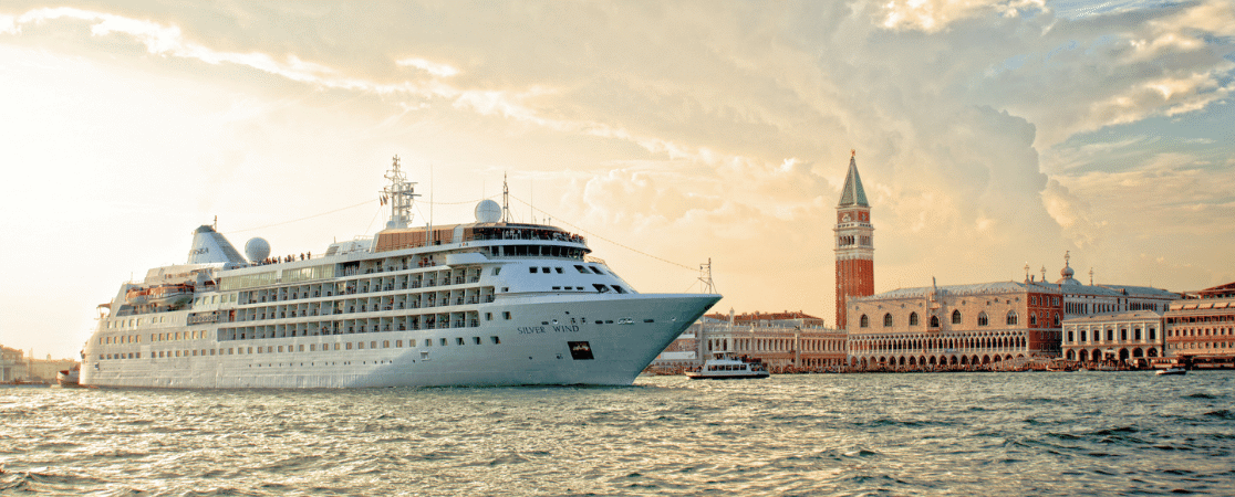 Silver Wind Cruise Ship in Venice, Italy
