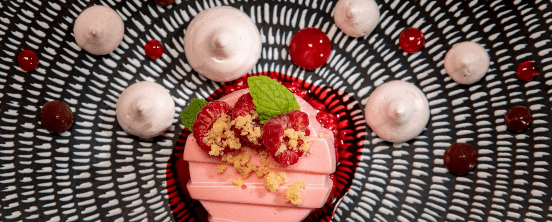 A tasty dessert aboard Crystal Cruises
