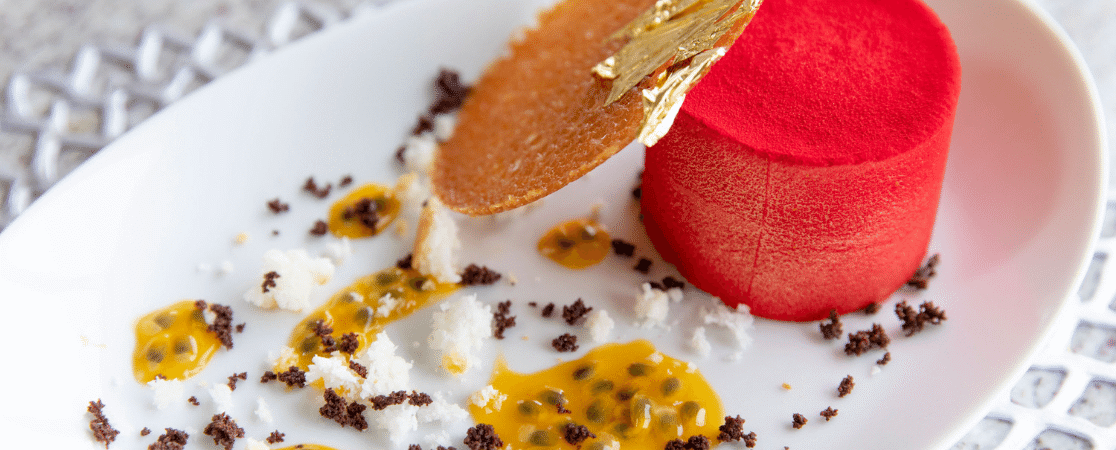 A modern dish on Crystal Cruises